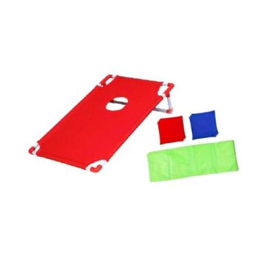 Imagem de rockible Sacos de feijão jogar jogo esportes ao ar livre jogando brinquedos tabuleiro jogar jogo para carnaval quintal, Vermelho