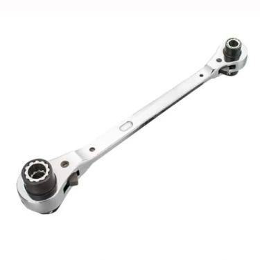 Imagem de Mefape Chave catraca 8 em 1, chave catraca múltipla de 12 pontos, chave de caixa dupla, 5/40.6 cm 3/20.3 cm 7/40.6 cm 1/5.1 cm 9/40.6 cm 5/20.3 cm 11/40.6 cm 3/10.2 cm rench, Lineman Chave inglesa