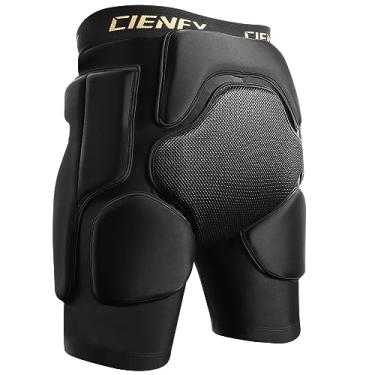 Imagem de Cienfy Shorts Acolchoados Protetores de Quadril 3D Eva Tailbone Pad Engrenagem de Impacto para Esqui, Patinação, Snowboard, Skate (Grande)