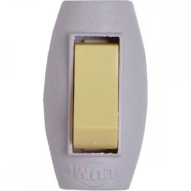 Imagem de Interruptor Meio Cordao Ilumi Cinza 1649Pct - Kit C/10