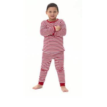 Imagem de Conjunto Infantil Masculino Menino Manga Longa Estilo Pijama Moda Inve
