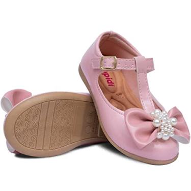 Imagem de Sapatilha Salome Infantil Menina Nº 20 ao 27 Sapato Feminino Batizado Dama 21.28 (Rosa, BR, Criança de 1 a 3 anos, Numérico, 24)