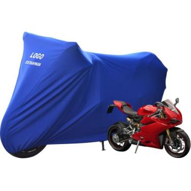 Imagem de Capa Contra Riscos Moto Ducati SuperBike 1299 Com Logo - Mz, Azul
