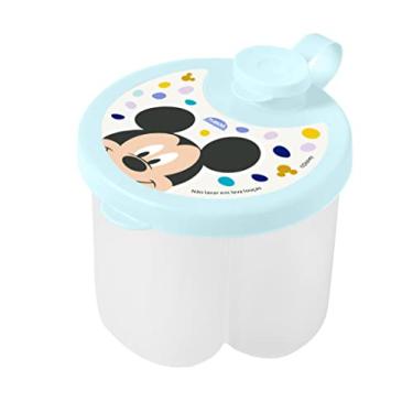 Imagem de Pote Dosador de Leite em Pó 3 Compartimentos Tampa Mickey Baby