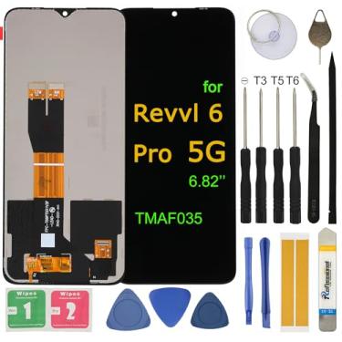 Imagem de UYGHHK Substituição de tela LCD para T-Mobile Revvl 6 Pro TMAF035G 5G 17.3 cm Montagem LCD Display Touch Screen Digitalizador com ferramentas de reparo