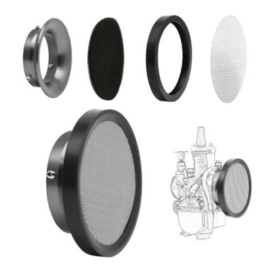 Imagem de Carburador Carburador Carburador Modificado Velocidade Pilha Funil Trompete Purificador de Ar Liga de Alumínio com Filtro de Esponja Malha de Aço para 21 a 30 mm Estilo Curto Carburador de Entrada de