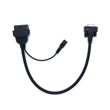 Imagem de LAUNCH Cabo de diagnóstico original com porta de alimentação externa DR15 fêmea para OBD2 16 pinos Famale Trabalho para adaptador LAUNCH OBD1