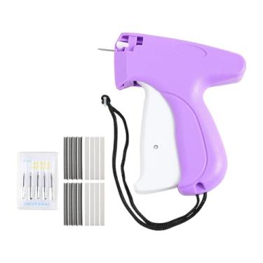 Imagem de Nishiyuenyi Fixador de roupas de costura de vestuário Fixador de roupas rápido com 6 pinos e 1000pcs Barbs Fixadores Roupas de roupas Aplicadas para remessa, Roxo