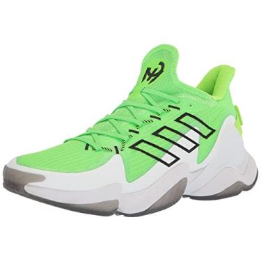 Imagem de adidas Tênis de futebol unissex Impact FLX 14h, Team Solar Verde/Preto/Branco, 13 Women/12 Men