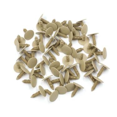 Imagem de REPAIROCK 60 peças de prendedores de rebite de plástico marrom para carro clipes de painel de para-choque automotivo peças de reposição automática