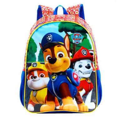 Imagem de Mochila Infantil Patrulha Canina Paw Patrol Costas Tam G Reforçada Xer