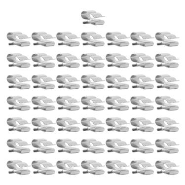 Imagem de GRCFUMO 50pcs clipes de cabo de painel solar, clipe de fio fotovoltaico de aço inoxidável, clipes de cabo de braçadeira de cabo fotovoltaico para fiação fotovoltaica, cabo de