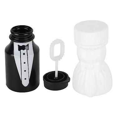 Imagem de GRCFUMO 26Pcs Wedding Bubble Bottles, Mini Bubble Makers with Bride and Groom Shape Party Favors, Funny Party Favors Wedding Bottles for Wedding Anniversary, Valentine's Day
