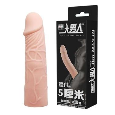 Imagem de Capa Peniana Baile Big Man III, 17 cm Comprimento, 4 cm Espessura, Cyberskin - Realistica - Superficie com veias detalhadas