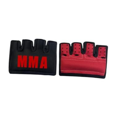 Imagem de kowaku MMA luvas de boxe lutando luvas de presente suor de suor Sport Sport Mittens Protection Gear para kickboxing Taekwondo Sanda Muay Thai Thai, Vermelho
