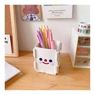 Imagem de Porta-lápis de silicone faça você mesmo, caixa organizadora de armazenamento de mesa, acessórios de escritório, artigos de papelaria, presentes para estudantes (inteligência)