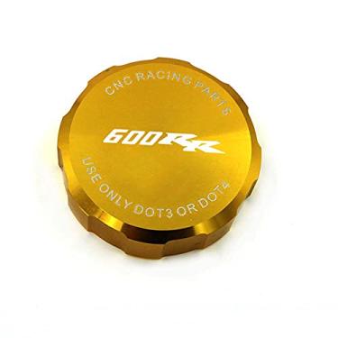 Imagem de crazy sport Tampa do reservatório de fluido do cilindro mestre do freio dianteiro serve para HONDA CBR600RR 600RR 2007-2021 com logotipo CNC acessórios de motocicleta de alumínio 2016 2015 2014 2013