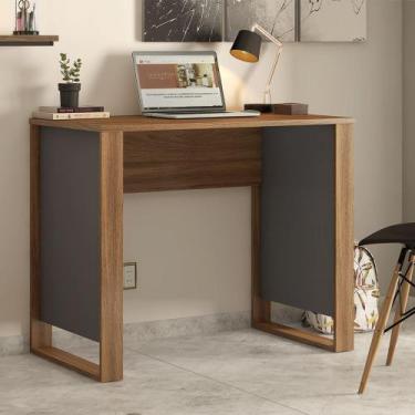 Imagem de Escrivaninha Mesa Para Computador Morada Amêndola / Grafito Home Offic