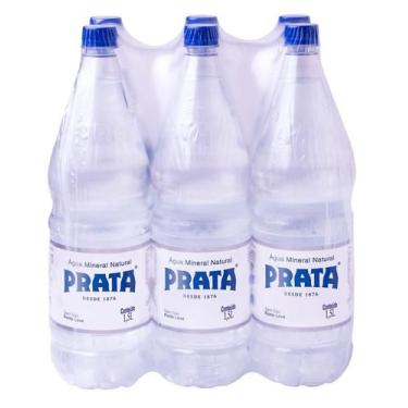 Imagem de Água mineral prata sem gás 1,5l pack c/6unid