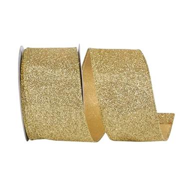 Imagem de Reliant Ribbon Fita de borda com fio de valor metálico com glitter, ouro