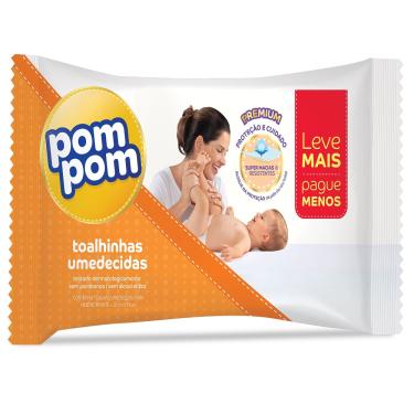 Imagem de Toalhinhinhas umed pompom suave L96P92