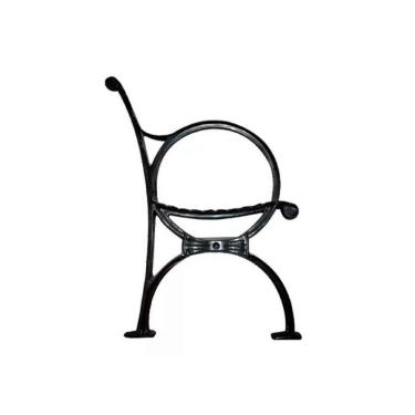 Imagem de Par Pé de Banco Praça Jardim Decoração Arco Íris em Ferro