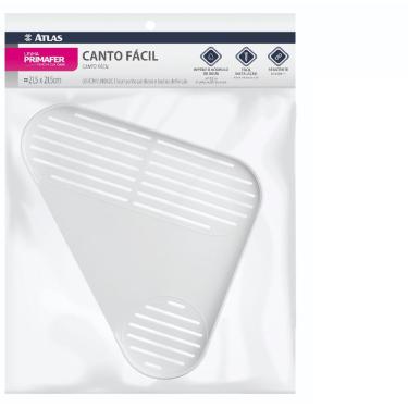 Imagem de Cantoneira 21,5x21,5 Plástico Branco Atlas Canto Pr50015-2