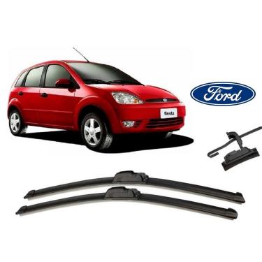 Imagem de Par de Palhetas Limpador de Parabrisa Dianteiro Ford Fiesta 2003 2004 2005 2006 2007 2008 2009