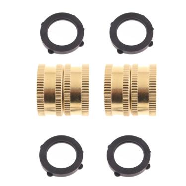 Imagem de ZHYOHEN 2 peças de conector de mangueira de jardim de latão resistente com 4 juntas à prova d'água, 1 rolo de fita de vedação junta de mangueira de borracha aplicada a pulverizadores, equipamentos de
