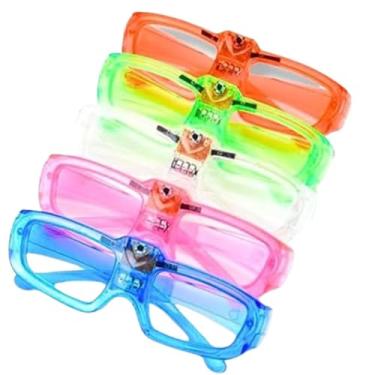 Imagem de Kit com 10 Unidades Óculos LED Piscante para Festas, Cores Sortidas, Ideal para Eventos e Baladas