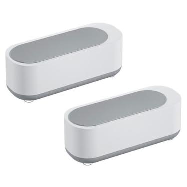 Imagem de Limpador Ultrassonico Oculos Joia Anel Acessorios Kit 2 unidades Pinceis de Maquiagem Portatil Multiuso Alta Frequencia