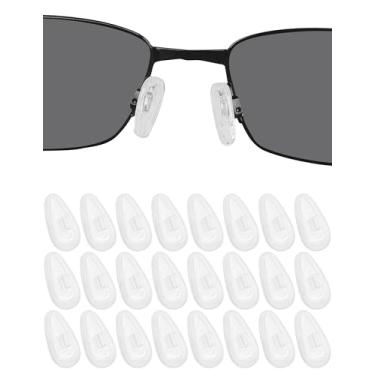 Imagem de DROGO 12 pares de almofadas de nariz de substituição de silicone macio para Oakley Whisker/WireTap/Crosshair 2.0 OO4044/metade fio 2.0/placa de metal/liquidificador 6B óculos/óculos de sol