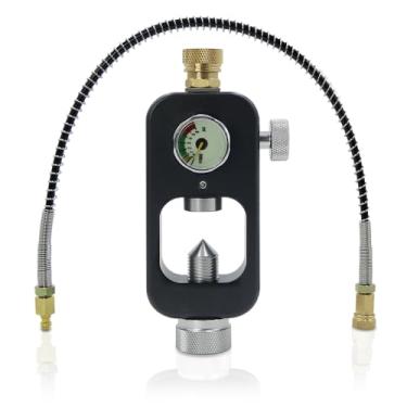 Imagem de Wazusogok Adaptador De Válvula Din Para Mergulho E Adaptador De Enchimento De Paintball Pcp, Estação De Enchimento De Paintball Para Mergulho, Ferramenta De Recarga De Cilindro De Gás De Alta Press