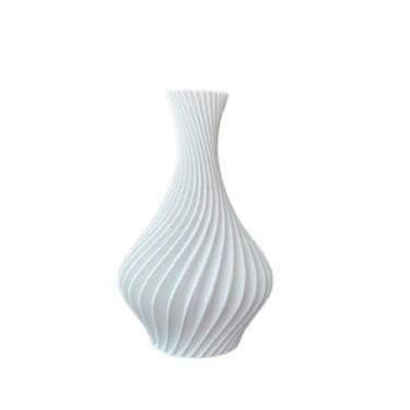 Imagem de Vaso Jarro Decorativo Espiral  Plástico  Flores Artificiais - Genérica