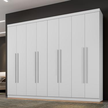 Imagem de Guarda Roupa Casal 8 Portas New Premium Benetil - Branco
