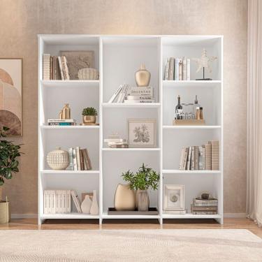 Imagem de Estante Livreiro Multiuso com 11 Nichos Odelia Branco
