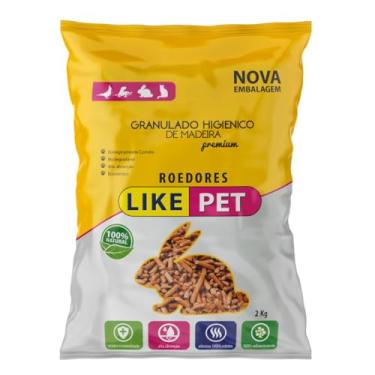 Imagem de Granulado Higiênico de Madeira Like Pet Roedores 2kg