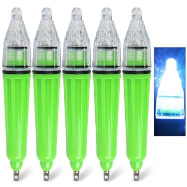 Imagem de SILANON Luz de Isca de Pesca LED de Gota Profunda, Lâmpada de Pesca Piscante à Prova D'Água Subaquática para Atrair Iscas de Iscas 5 Cores 12 cm, 17 cm