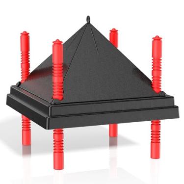 Imagem de Tiflev Placa de aquecimento para pintinhos de 25,4 cm x 25,4 cm com cone antisuporte, aquecedor de chocadeira para pintinhos com alturas ajustáveis