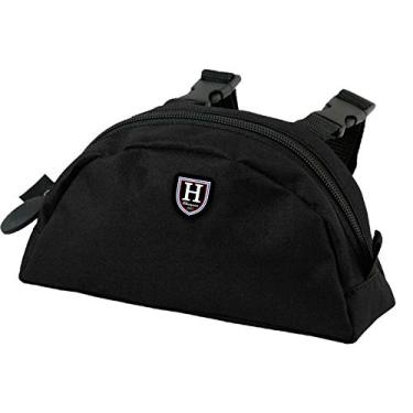 Imagem de Harrison Howard Bolsa de selim com bolsa de sela de tecido impermeável 1680D, bolsa de selim com alça para sela ocidental - Mars preta