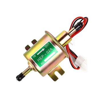 Imagem de Bomba de combustível elétrica em linha Bomba de transferência de combustível 12V Universal de baixa pressão Bomba de combustível diesel para carburador 2,5-4psi HEP-02A