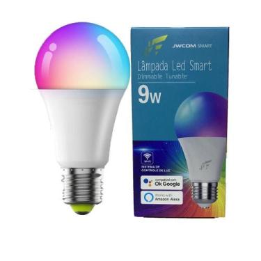 Imagem de Lampada De Led Rgb Smart Inteligente Wifi - Alexa E Google - Jwcom Sma