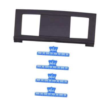 Imagem de Esquirla Suporte de música de teclado eletrônico, suporte de lençol, acessórios de piano portátil titular da música para iniciantes para iniciantes, com Quatro Clipes Azuis