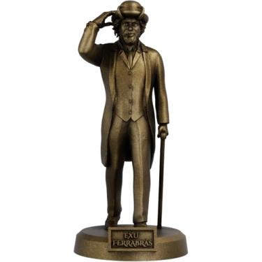 Imagem de Estátua Exu Ferrabrás Imagem Umbanda Candomblé (Cor Ouro Velho)