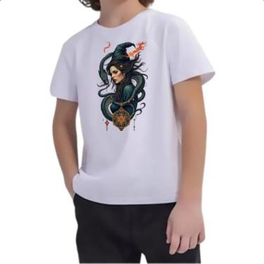 Imagem de Camiseta Infantil Feiticeira e a serpente - Alearts, 6
