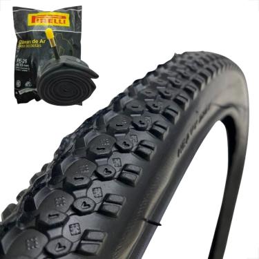Imagem de Pneu Bike Bicicleta Mtb Shiver Rocky Aro 26 x 1.95 Tipo Scorpion + camara de ar 26 Pirelli