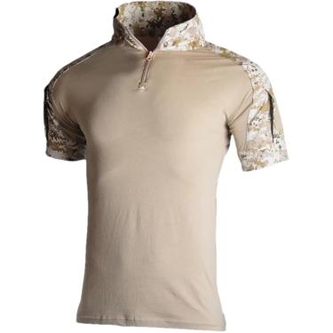 Imagem de Camisa tática Roupas militares Militares de uniformes Camo1 Camisetas de caça de camisa de combate Militar Camisa de carga Praças de joelheiras, camisa digital deserta, l