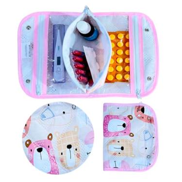 Imagem de Porta Remédios Farmacinha Nécessaire Portátil Para Bebê (Ursinha Mel)