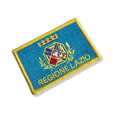 Imagem de BE0227-001 Bandeira Lazio Region Bordado 7,5x5,0cm - BR44