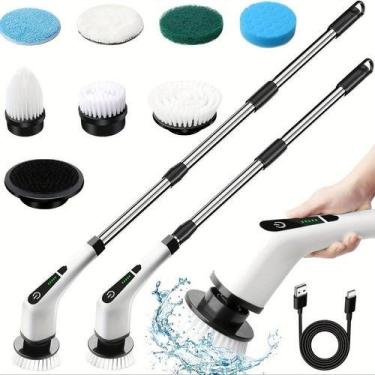 Imagem de Escova De Limpeza Ajustável Janela Ferramenta Recarregável - oem